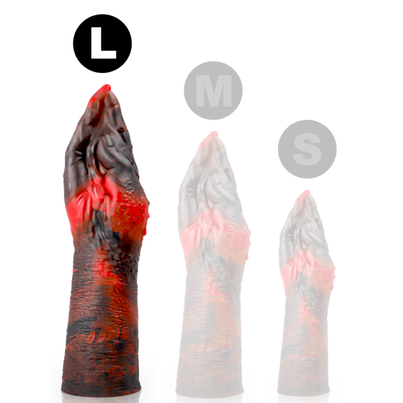 EPIC Dildo Lilith Silicone Líquido Grande, detalhe da textura e formato.