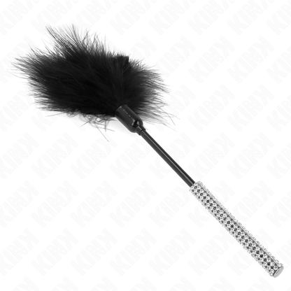 KINK - PLUMAS PARA HACER COSQUILLAS CON MANGO DE DIAMANTES 27 CM
