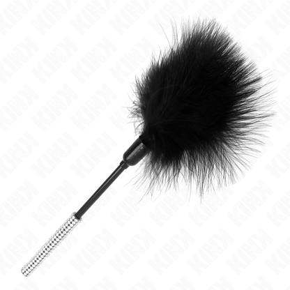 KINK - PLUMAS PARA HACER COSQUILLAS CON MANGO DE DIAMANTES 27 CM