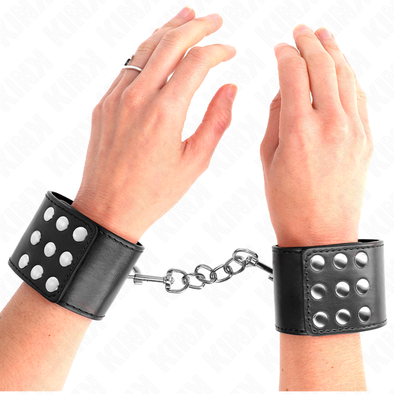 KINK Pulseira de Pulso com Fecho Rápido Ajustável Preta, detalhe do material e fecho de segurança.