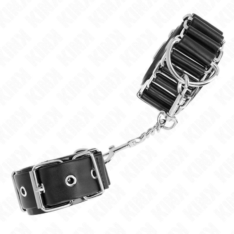 Restricciones de Muñeca Delgadas Abisagradas Negras Ajustables 16-22cm