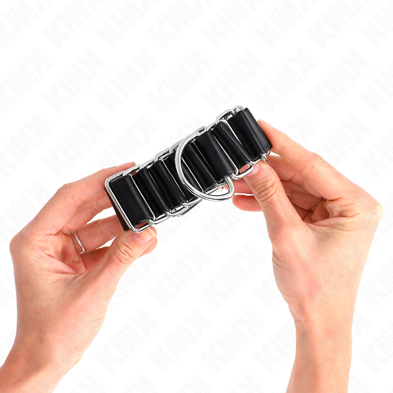 Restricciones de Muñeca Delgadas Abisagradas Negras Ajustables 16-22cm