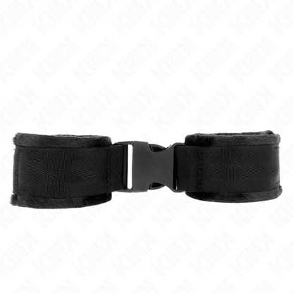 Retenciones de Muñeca Nailon Hook&Loop Rojo-Negro Ajustables 25-35cm