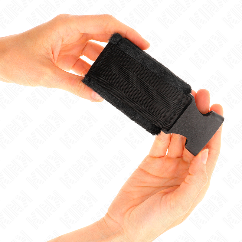 Retenciones de Muñeca Nailon Hook&Loop Rojo-Negro Ajustables 25-35cm