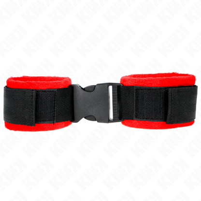 Restricciones de Muñeca de Nylon Ajustables Hook&Loop Negro 25-35cm