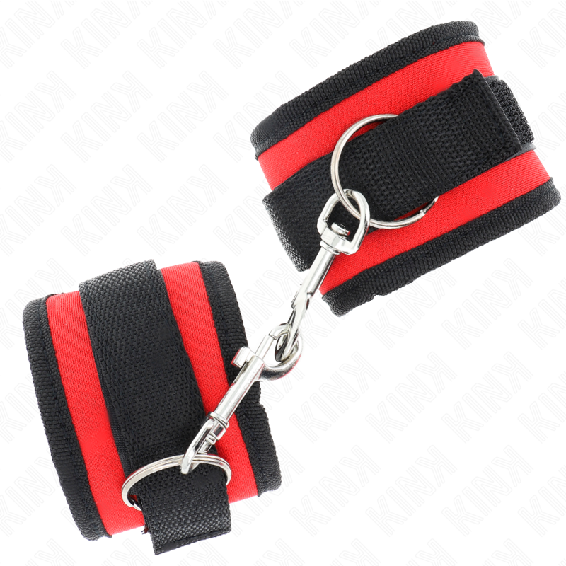 Esposas de Muñeca Nylon Ajustables Rojo-Negro