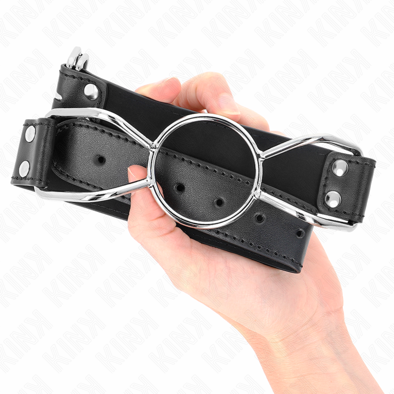 Mordaça Boca de Aranha KINK, ideal para jogos BDSM e submissão.