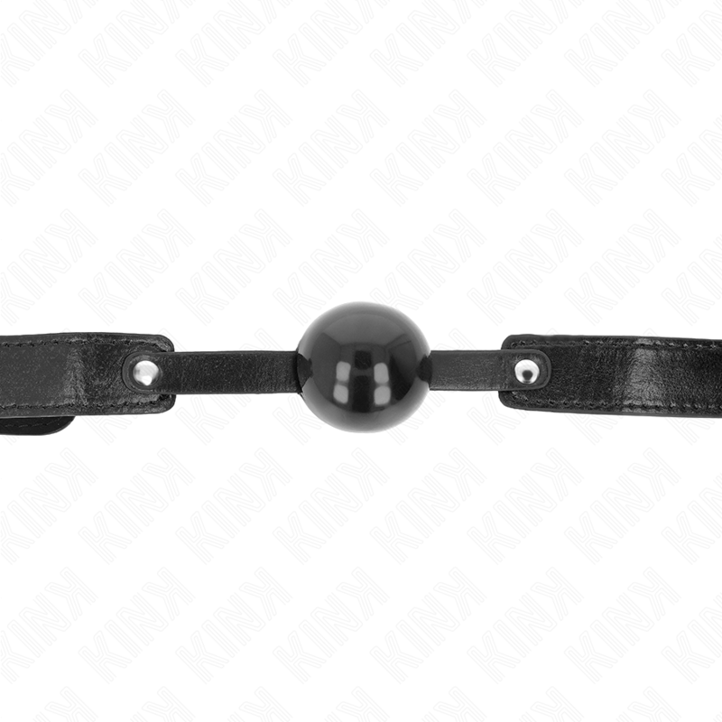 KINK Bola Gag Macia TPE 4cm com Tira ajustável para submissão BDSM