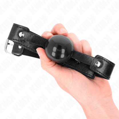 KINK Bola Gag Macia TPE 4cm com Tira ajustável para submissão BDSM