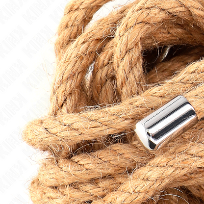 KINK Corda de Cânhamo 5 Metros com Cabeça de Metal para BDSM e Bondage.