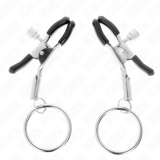 KINK Grampo de Mamilo O-Ring 6cm para estimulação e controlo BDSM.