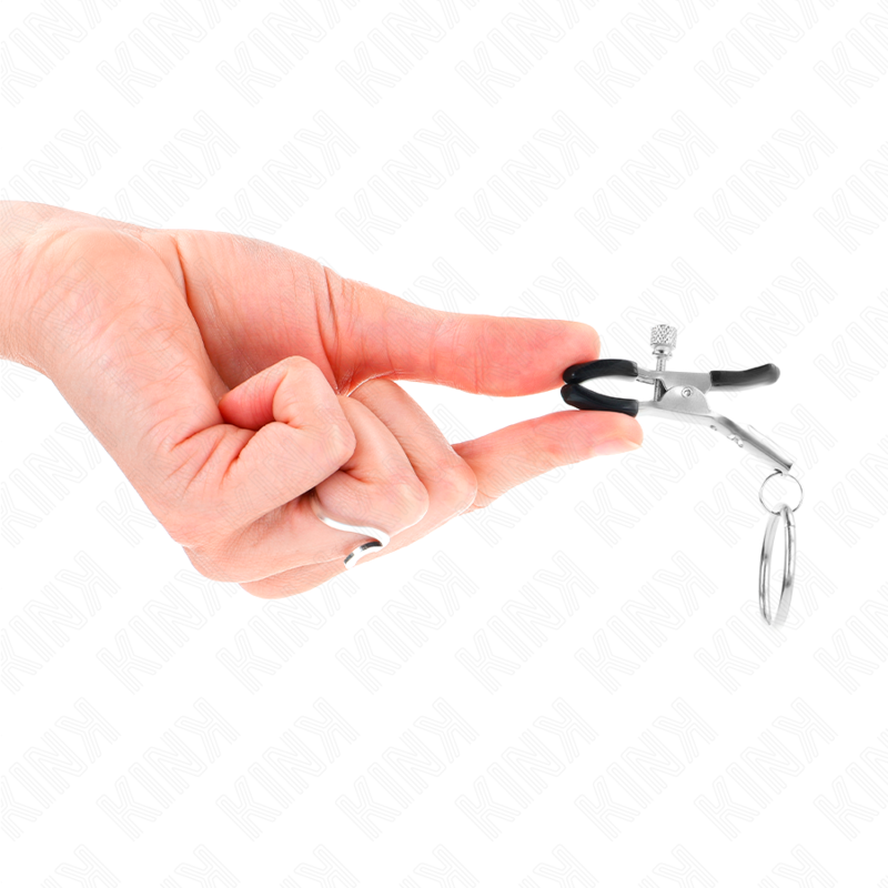 KINK Grampo de Mamilo O-Ring 6cm para estimulação e controlo BDSM.