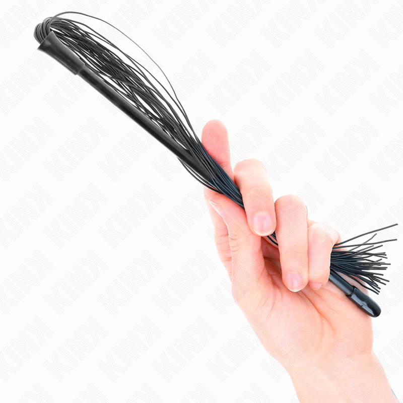 KINK Chicote de Silicone 60 CM, ideal para exploração BDSM e sessões de prazer.