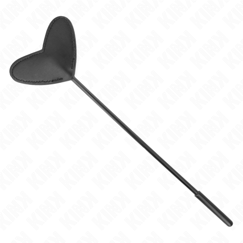 KINK Paleta BDSM Formato Coração Preto 33x10cm para exploração de prazer