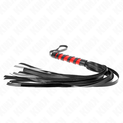 KINK Chicote Cabo Curto BDSM 45 cm, detalhe do design e material