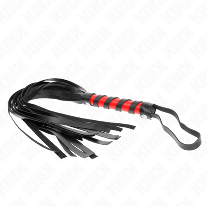 KINK Chicote Cabo Curto BDSM 45 cm, detalhe do design e material