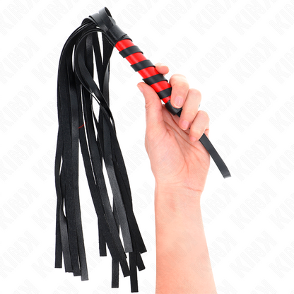 KINK Chicote Cabo Curto BDSM 45 cm, detalhe do design e material