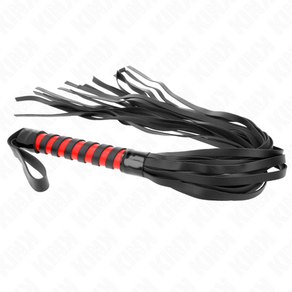 KINK Chicote Riscas Longas 70cm BDSM para jogos de dominação e submissão