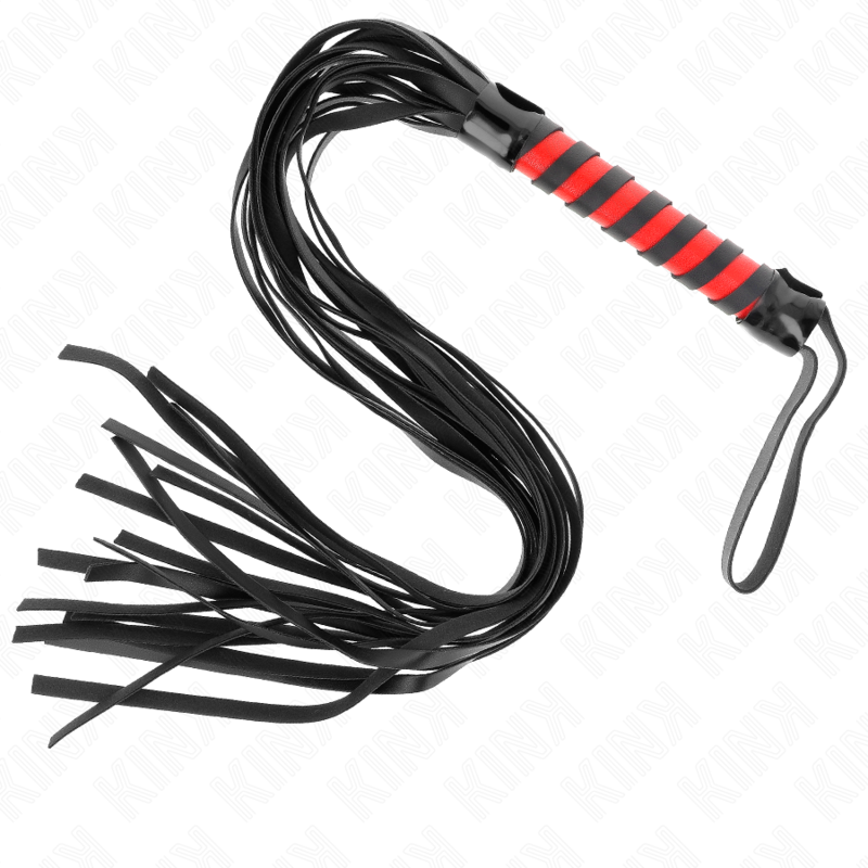 KINK Chicote Riscas Longas 70cm BDSM para jogos de dominação e submissão