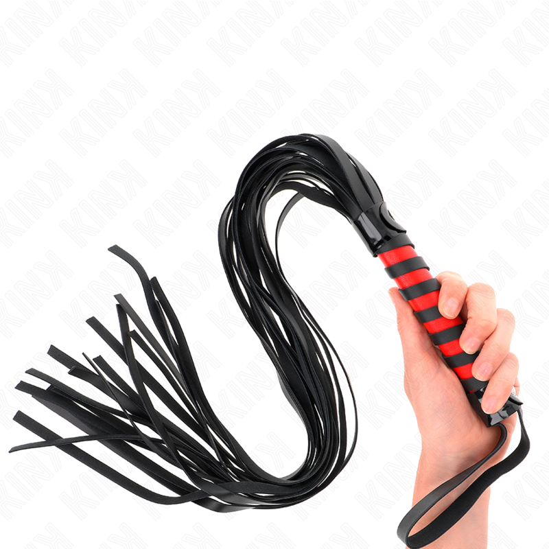 KINK Chicote Riscas Longas 70cm BDSM para jogos de dominação e submissão
