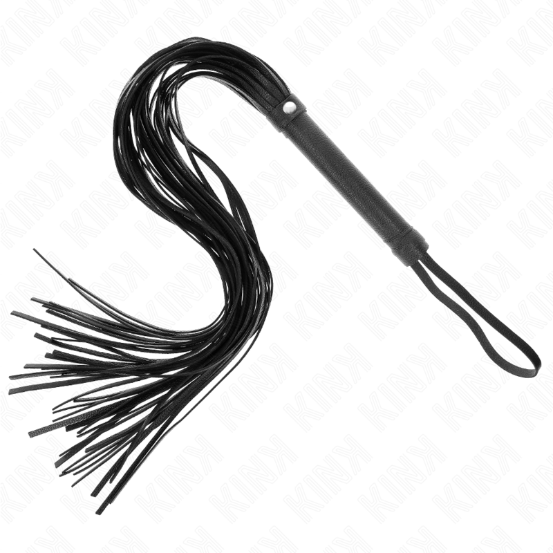 KINK Chicote de PVC Macio Preto 70 CM, ideal para experiências BDSM e brincadeiras sensoriais