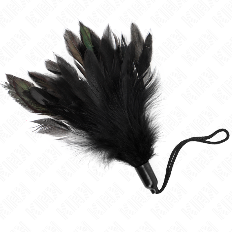 KINK - PLUMAS PARA HACER COSQUILLAS CON MANGO DE CUERDA, BASE DE PLÁSTICO, 15 CM