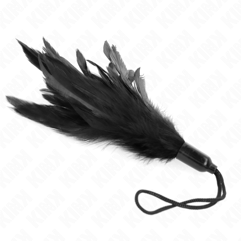 KINK - PLUMAS PARA HACER COSQUILLAS CON MANGO DE CUERDA, BASE DE PLÁSTICO, 15 CM