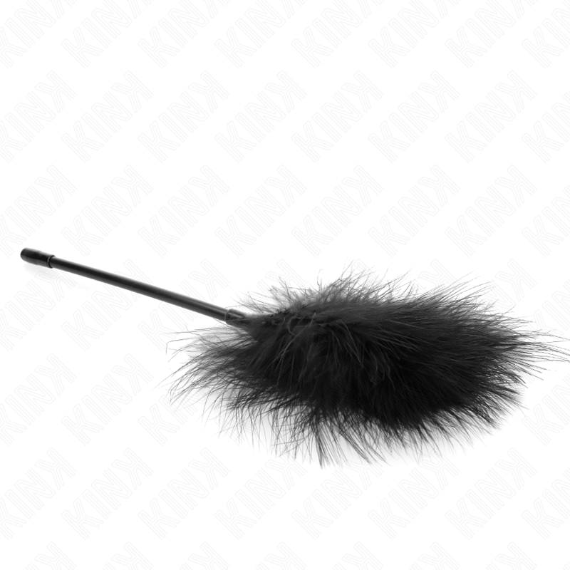 KINK - PLUMAS DE COSQUILLEO NEGRAS UTILIZADAS PARA EL KIT DE BONDAGE 27 CM