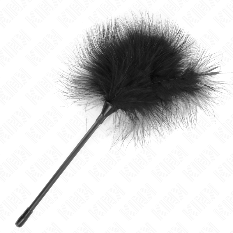 KINK - PLUMAS DE COSQUILLEO NEGRAS UTILIZADAS PARA EL KIT DE BONDAGE 27 CM