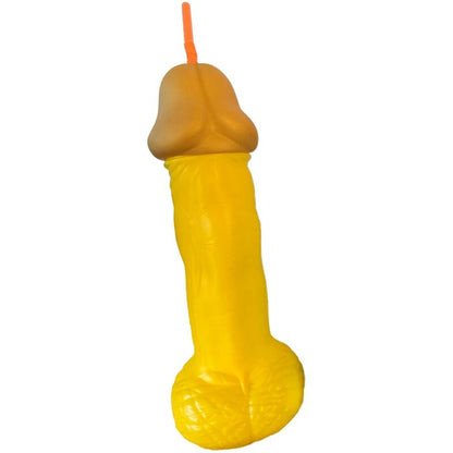 Vaso Divertido con Forma de Pene Amarillo