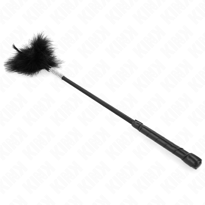 KINK Penas de Cócegas com Cabo de Strass 50 CM para jogos sensoriais BDSM