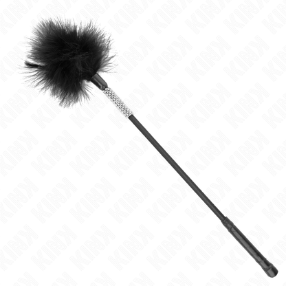 KINK Penas de Cócegas com Cabo de Strass 50 CM para jogos sensoriais BDSM