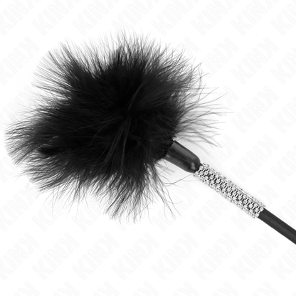 KINK Penas de Cócegas com Cabo de Strass 50 CM para jogos sensoriais BDSM
