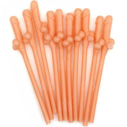 Pajitas en Forma de Pene - Pack de 10