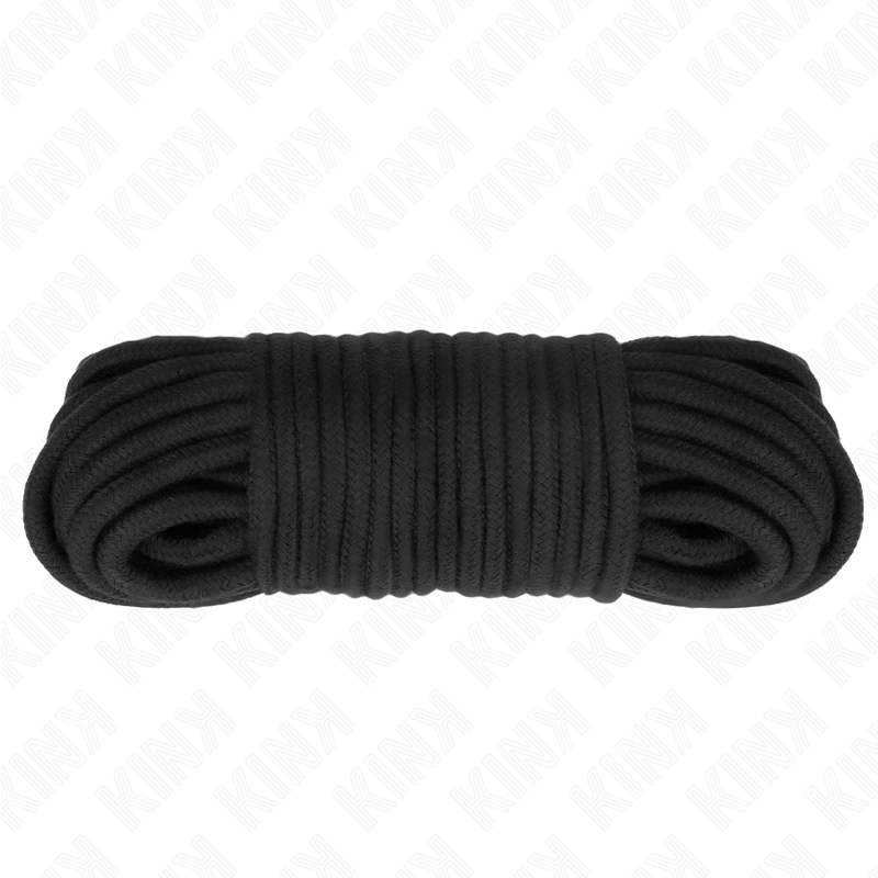 Corda de Algodão Preta KINK de 20 Metros para bondage e shibari
