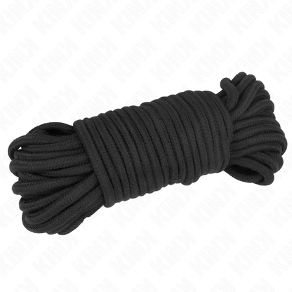 Corda de Algodão Preta KINK de 20 Metros para bondage e shibari