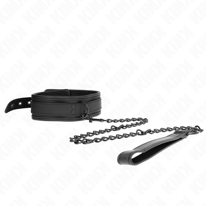 KINK Colar de Neoprene Bondage Modelo 1 com Cinto Ajustável, ideal para experiências BDSM.