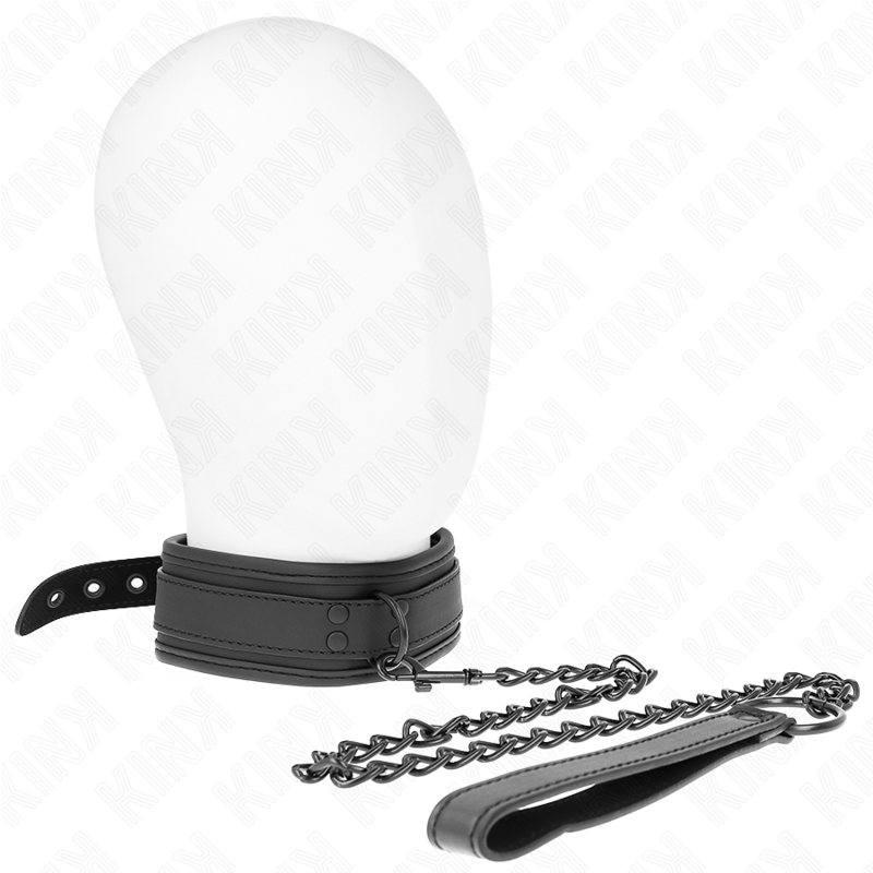 KINK Colar de Neoprene Bondage Modelo 1 com Cinto Ajustável, ideal para experiências BDSM.