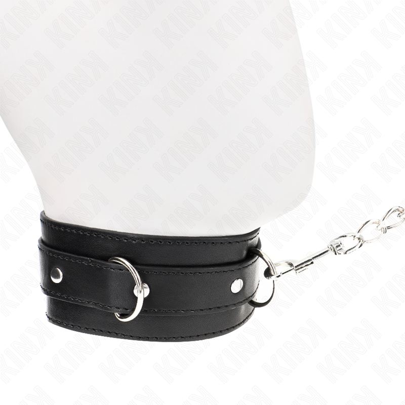 KINK Colar com Cinto 65cm e Alça 54x4,5cm Preto, mostrando detalhes do material e fechos