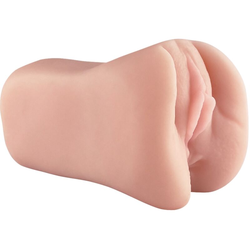 Close-up do ALIVE Masturbador Masculino Vaginal Flexível, mostrando sua textura realista e design ergonômico.