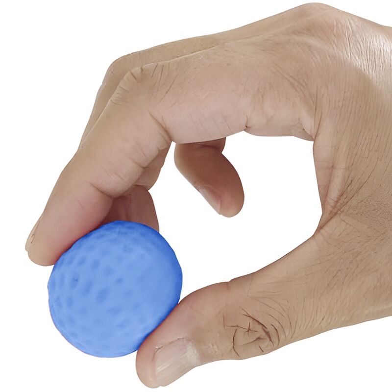 Masturbador Masculino PRETTY LOVE Twin Balls Laranja com bolas internas para estimulação.