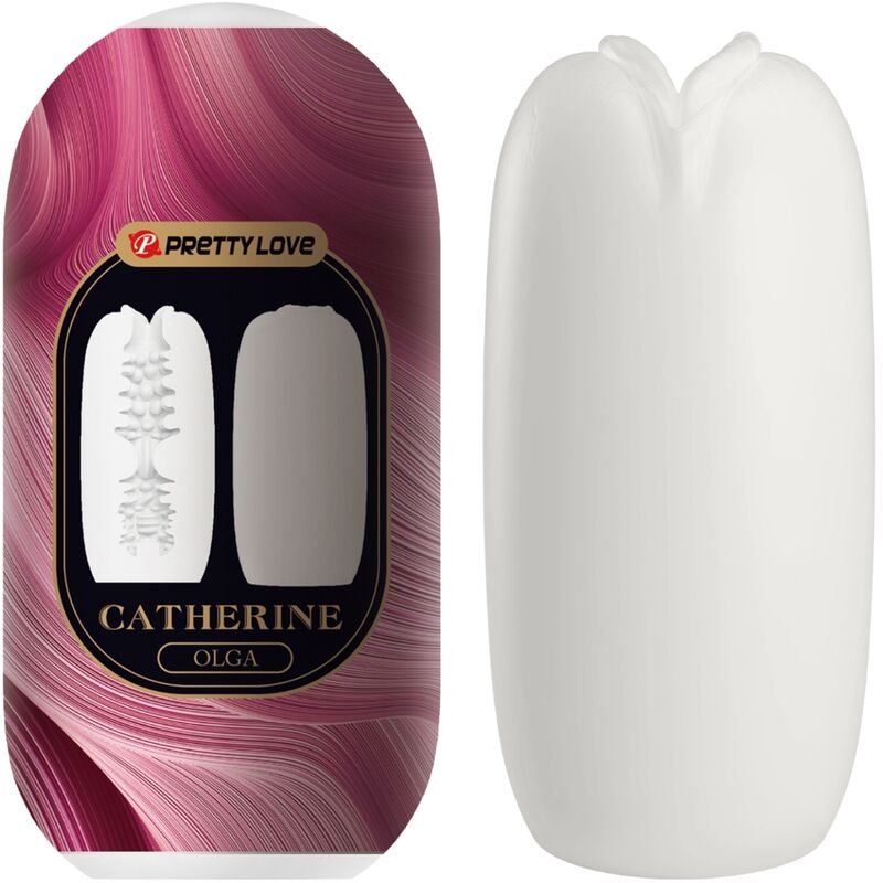 Masturbador Masculino PRETTY LOVE Olga Branco com interior estimulante