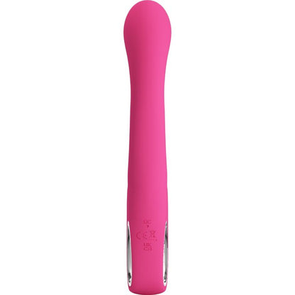 Close-up of the PRETTY LOVE Vibrador Rabbit Novak Rosa showing its silicone texture and ergonomic design.