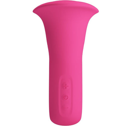 PRETTY LOVE Vibrador Oral Clyde Língua Vibrante 12 Funções Rosa, mostrando sua textura suave e design ergonómico.