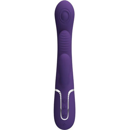 Vibrador Pretty Love Shania Triple Rabbit Roxo com estimulador