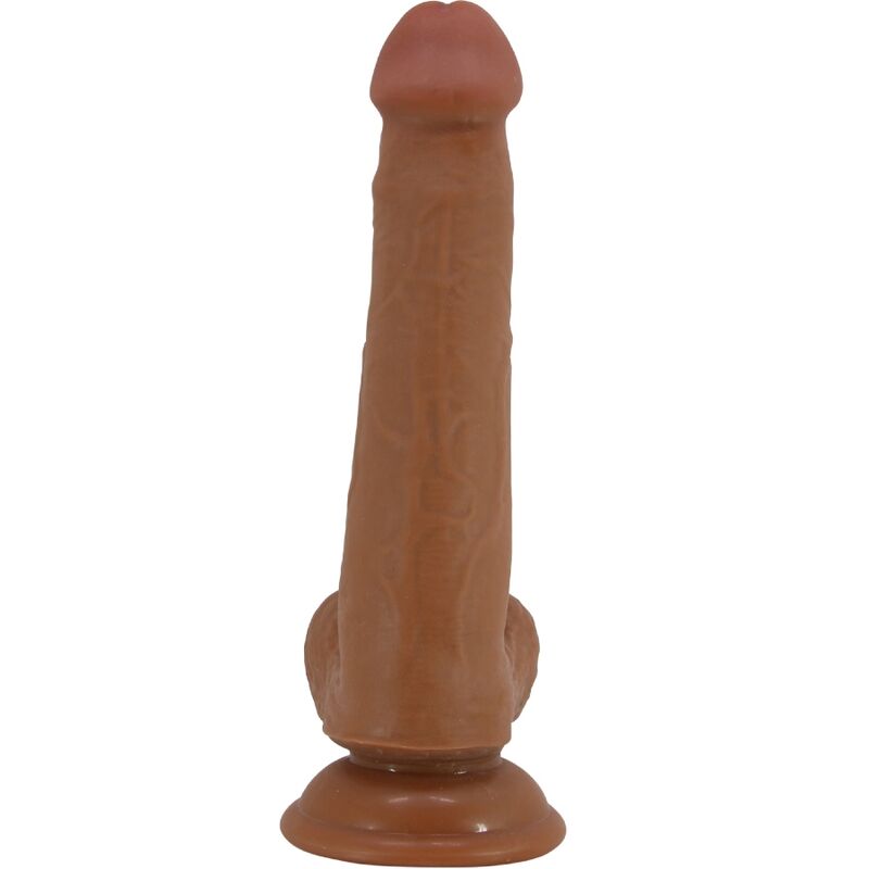 Close-up do Dildo Realista PRETTY LOVE de 22cm com ventosa, mostrando sua textura e detalhes.