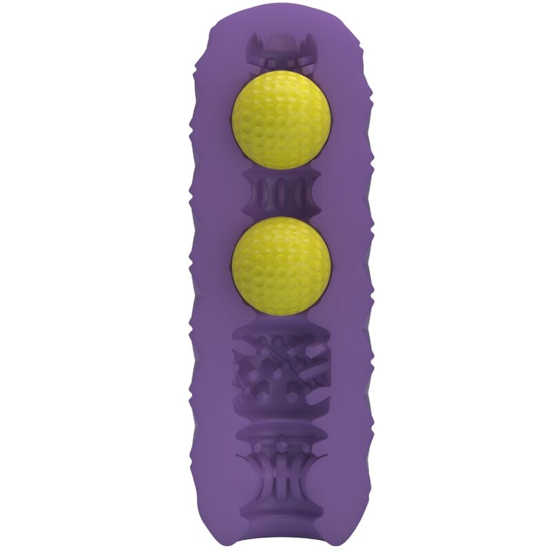 PRETTY LOVE Masturbador Masculino Twin Balls Roxo para prazer e estimulação intensos.