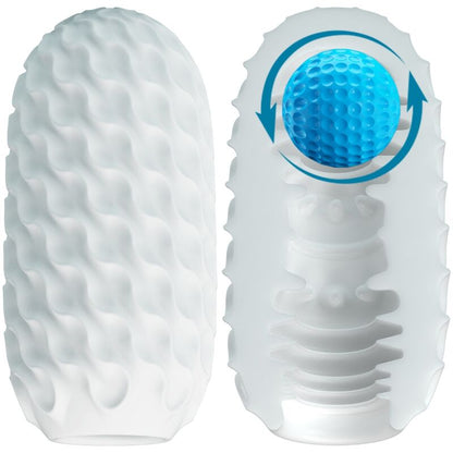 Close-up do masturbador masculino PRETTY LOVE Venus X em formato de ovo, mostrando a textura e design.