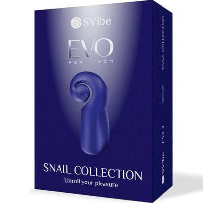 SNAIL VIBE - EVO PARA ÉL MASTURBADOR MASCULINO SLIDE N ROLL AZUL OSCURO