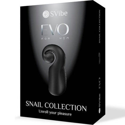 SNAIL VIBE - EVO PARA ÉL MASTURBADOR MASCULINO SLIDE N ROLL NEGRO